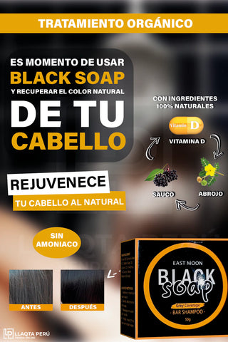 Image of Shampoo black Orgánico en Barra/ ENVIO GRATIS