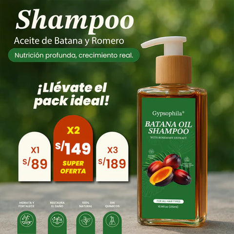 Image of SHAMPOO CON ACEITE BATANA Y ROMERO | 100% NATURAL 🌿